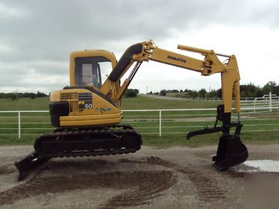 Komatsu PC50 excavator backhoe dozer 6-way blade