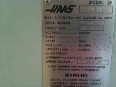 Haas sl-10, 2001, excellent condition