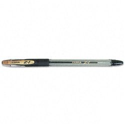 New z-1 stick ballpoint pen, clear barrel, black ink...