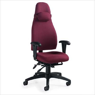 Office high back pneumatic tilter chair asphalt