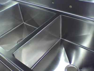 Prep table 2 compartment sink 9' 8'' x 30'' x 34'' tall