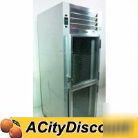 Used commercial passthru cooler split door refrigerator