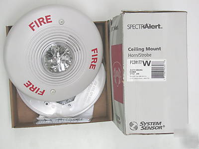 System sensor spectralert horn/strobe PC24177W ademco