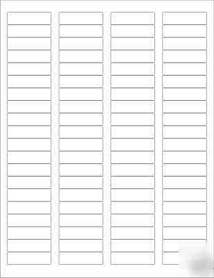 20,000 1 3/4 x 1/2 blank shipping labels 