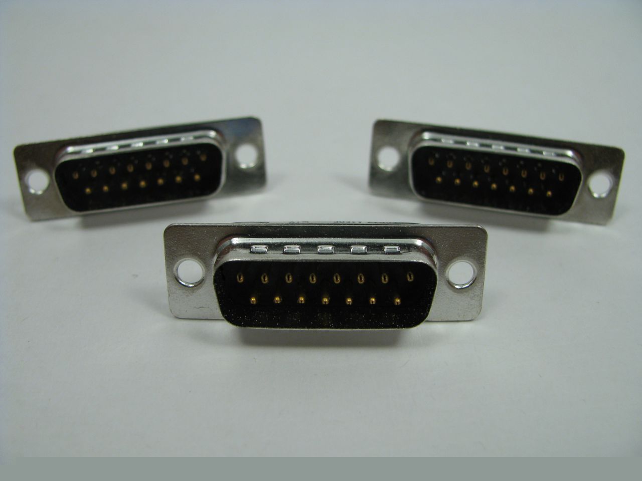 3X DB15 amphenol filtered d-sub vertical pc; amp dsub 