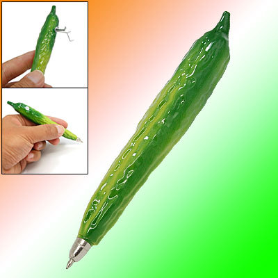 Black ink writing balsam pear shaped ballpoint pen