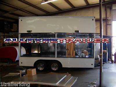 Enclosed nascar carnival convention concession trailer