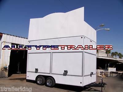 Enclosed nascar carnival convention concession trailer