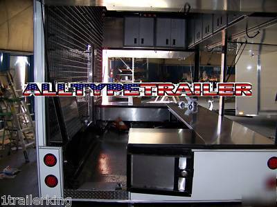 Enclosed nascar carnival convention concession trailer