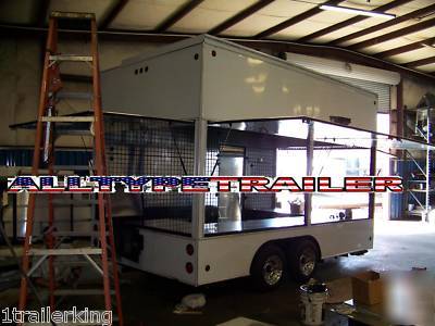 Enclosed nascar carnival convention concession trailer