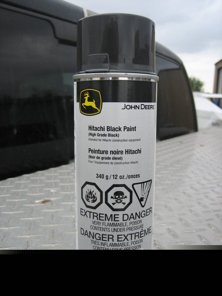 John deere hitachi black spray paint high grade qty-4 