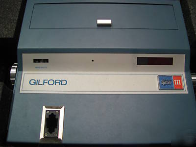 Gilford stasar iii visible spectrophotometer w. case