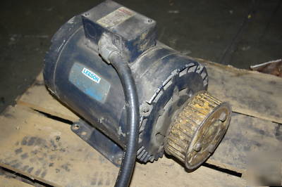 Leeson 5 hp electric ac motor 208-230/460V 3 phase