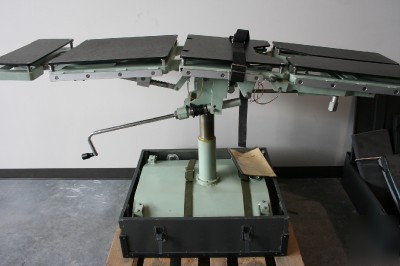 Atlantic industries mechanic manual surgical bed table