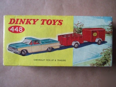 Dinky 448 chevrolet el camino pick-up & trailers boxed