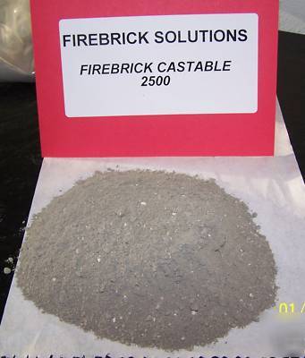 Firebrick refractory castable concrete 2500 - 25# bag