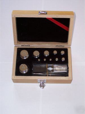 New boxed set of precision calibration weights M1 
