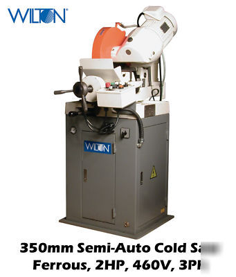 Wilton 350MM semi-auto slow speed cold saw for metal
