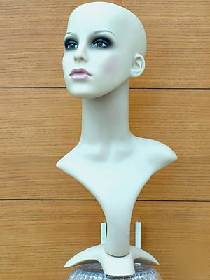 5 high quality female mannequin head shop display 