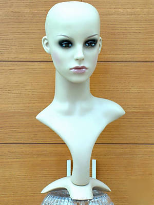 5 high quality female mannequin head shop display 