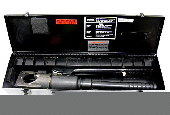 Burndy Y39 12 ton hydraulic hand operated crimper