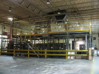 Commercial industrial mezzanine 32'X44'X12' 150#sqft
