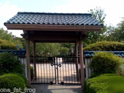 Metal steel architectural gate double rolling used 