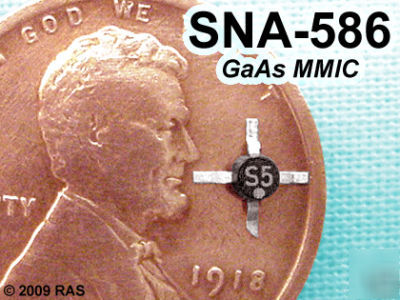 (5) sna-586 â— dc to 5 ghz cascadable amp â— bipolar mmic