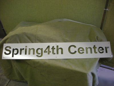Custom metal sign made-to-order up to 15 letters