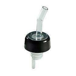 New 12 whiskey bottle pourer pour spout clear & black