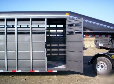 New 2010 delta stock and cattle trailer--24' -gooseneck