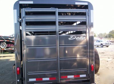New 2010 delta stock and cattle trailer--24' -gooseneck