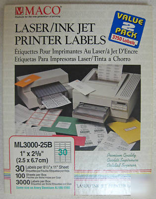 Printer address labels laser / ink jet maco 1
