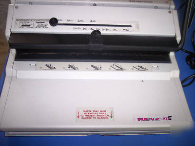 Renz eco e wire binding punch machine 2:1 pitch euc 