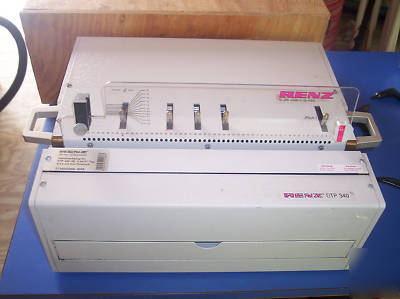 Renz eco e wire binding punch machine 2:1 pitch euc 