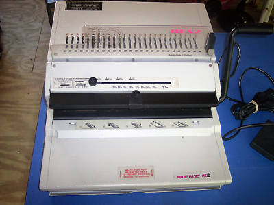 Renz eco e wire binding punch machine 2:1 pitch euc 