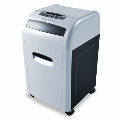 15-sheet heavy-duty confetti-cut shredder, silver