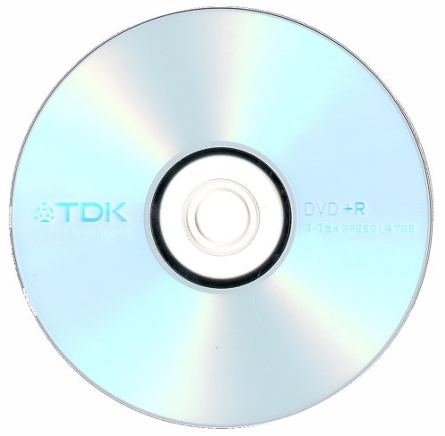 25 discs tdk cd blank cd-r 52X in plastic sleeve case