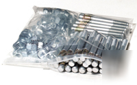 250 - 10X7 3 mil slide-seal zip lock poly bags 10 x 7