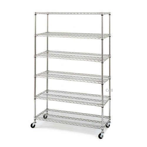 Commercial industrial chrome steel wire shelving shelf