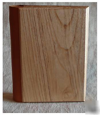 Compact organiser/address book made out of olive ash