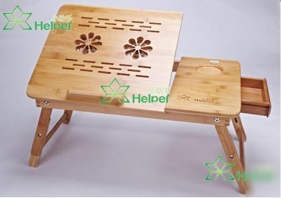 Portable notebook computer table laptop desk fans vents