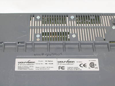 Lot of 2 wolfvision vz-8PLUS portable visualizer as-is