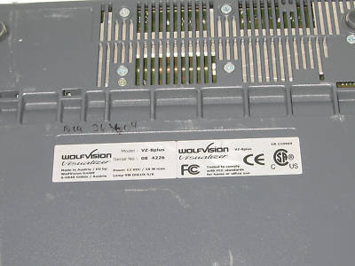 Lot of 2 wolfvision vz-8PLUS portable visualizer as-is