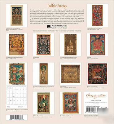 New buddhist paintings - 2008 wall calendar - 