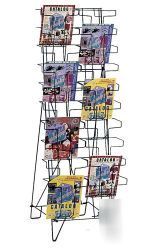 New cascading floor retail literature book display rack