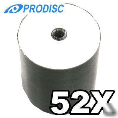 200 prodisc 52X cd-r white thermal disk blank free ship