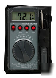 Extech 392085 pocket thermometer with alarm