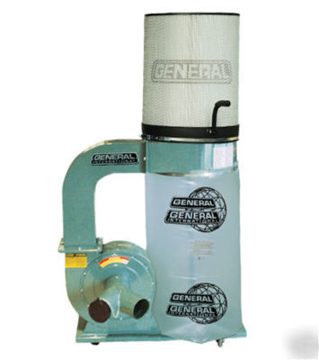 General int 10-110CF dust collector 2HP w/ canister