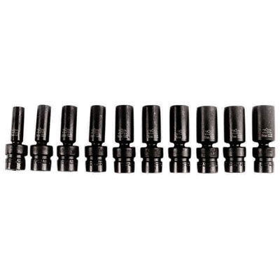 Ktool 10-piece flex wobble impact socket set 3/8